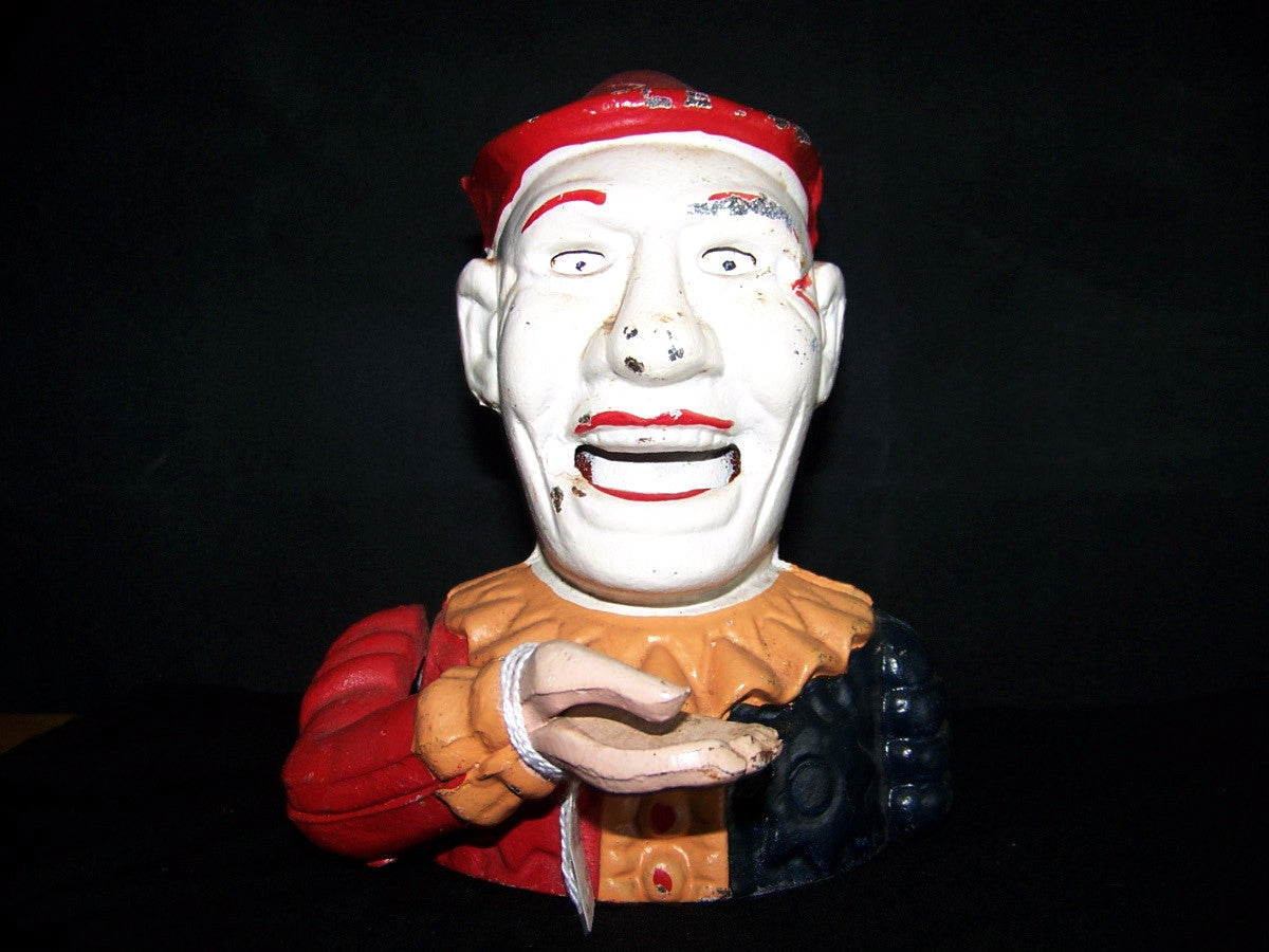 VINTAGE CAST IRON MECHANICAL BANK