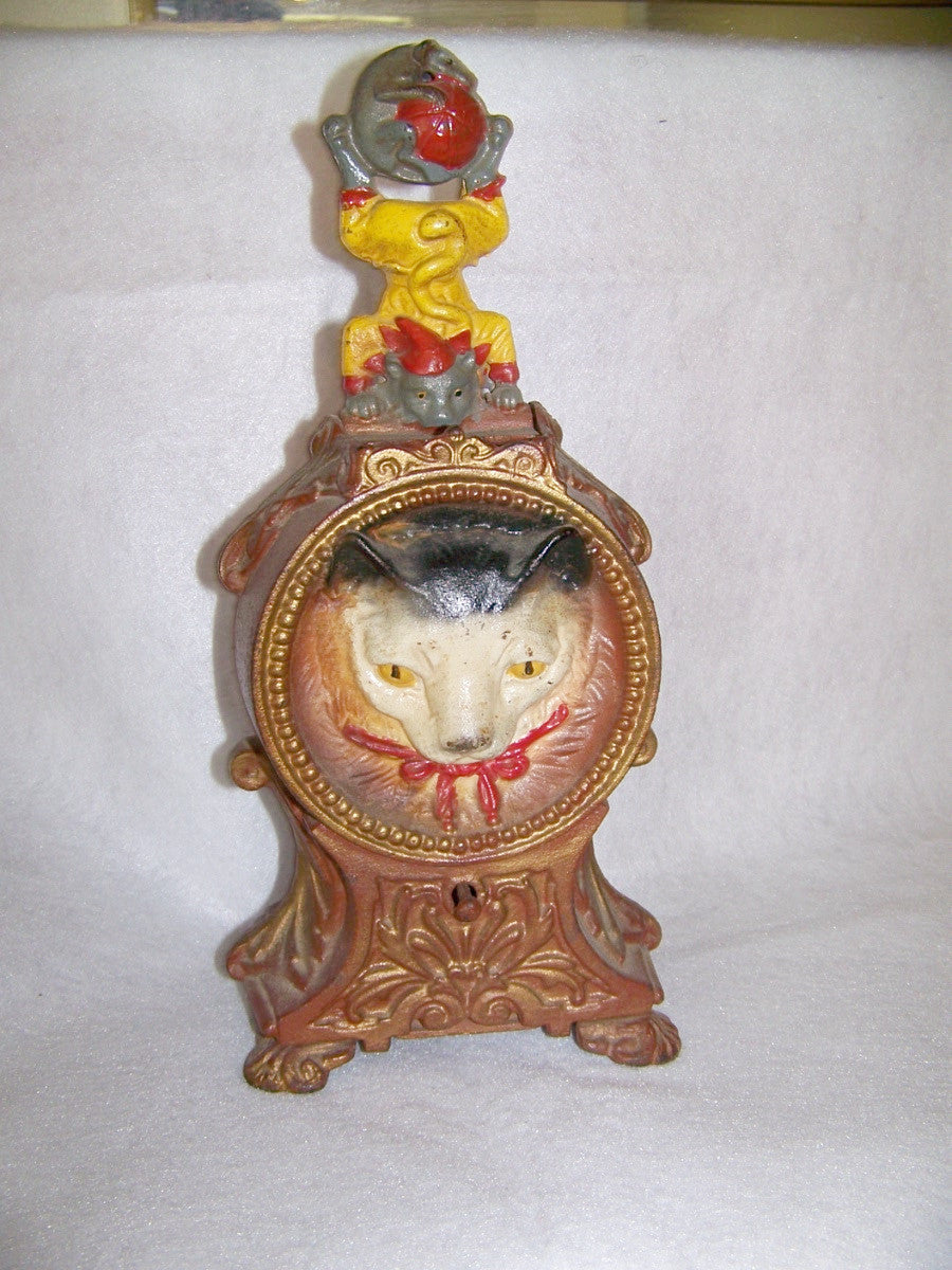 VINTAGE CAST IRON MECHANICAL BANK