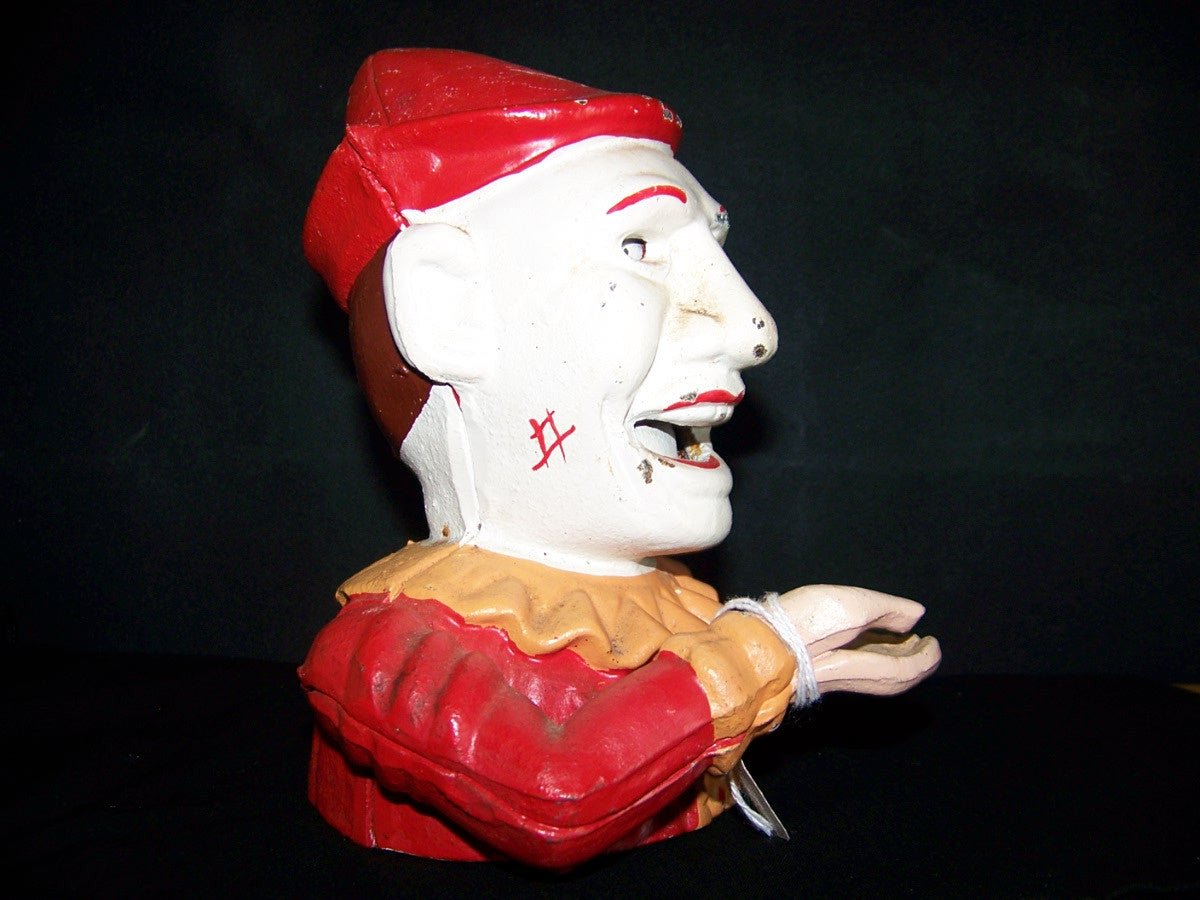 VINTAGE CAST IRON MECHANICAL BANK