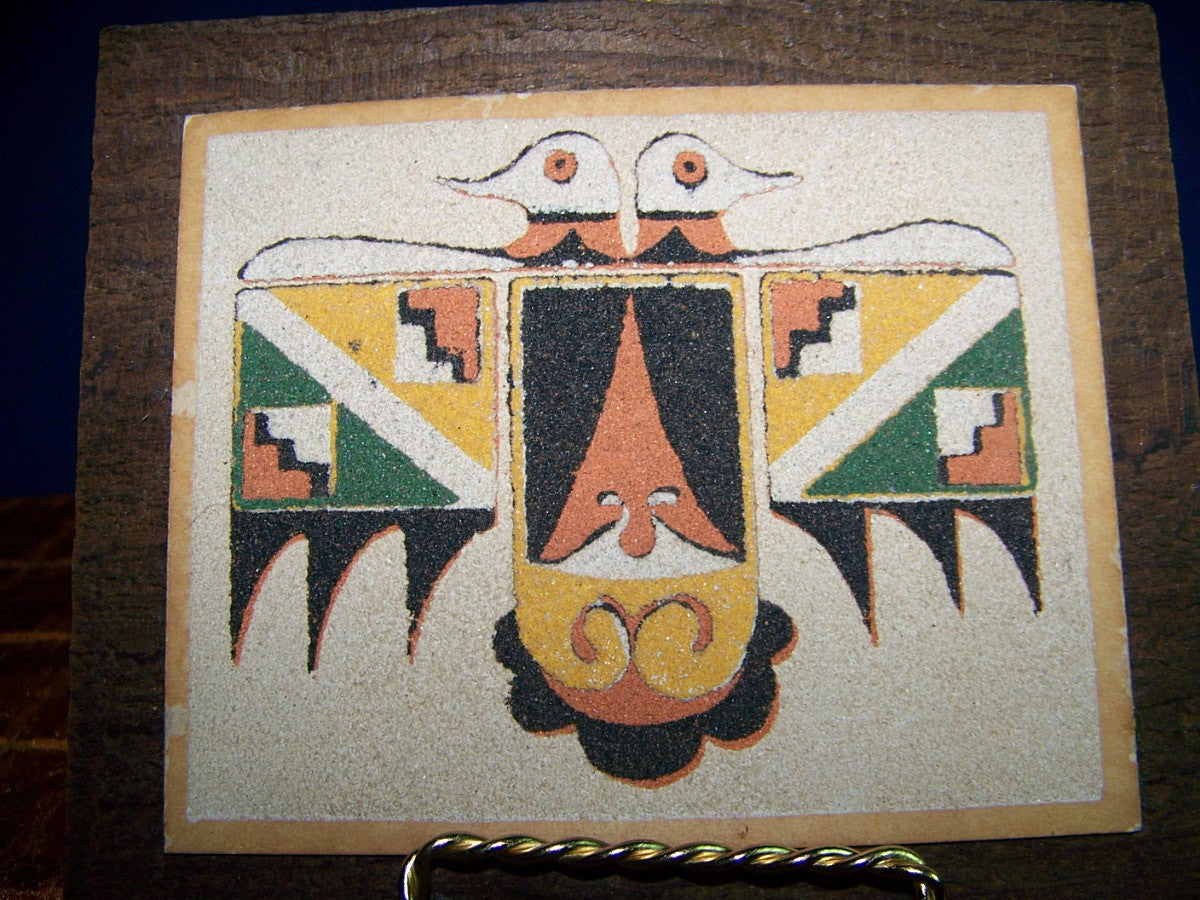 VINTAGE SAND ART PLAQUE