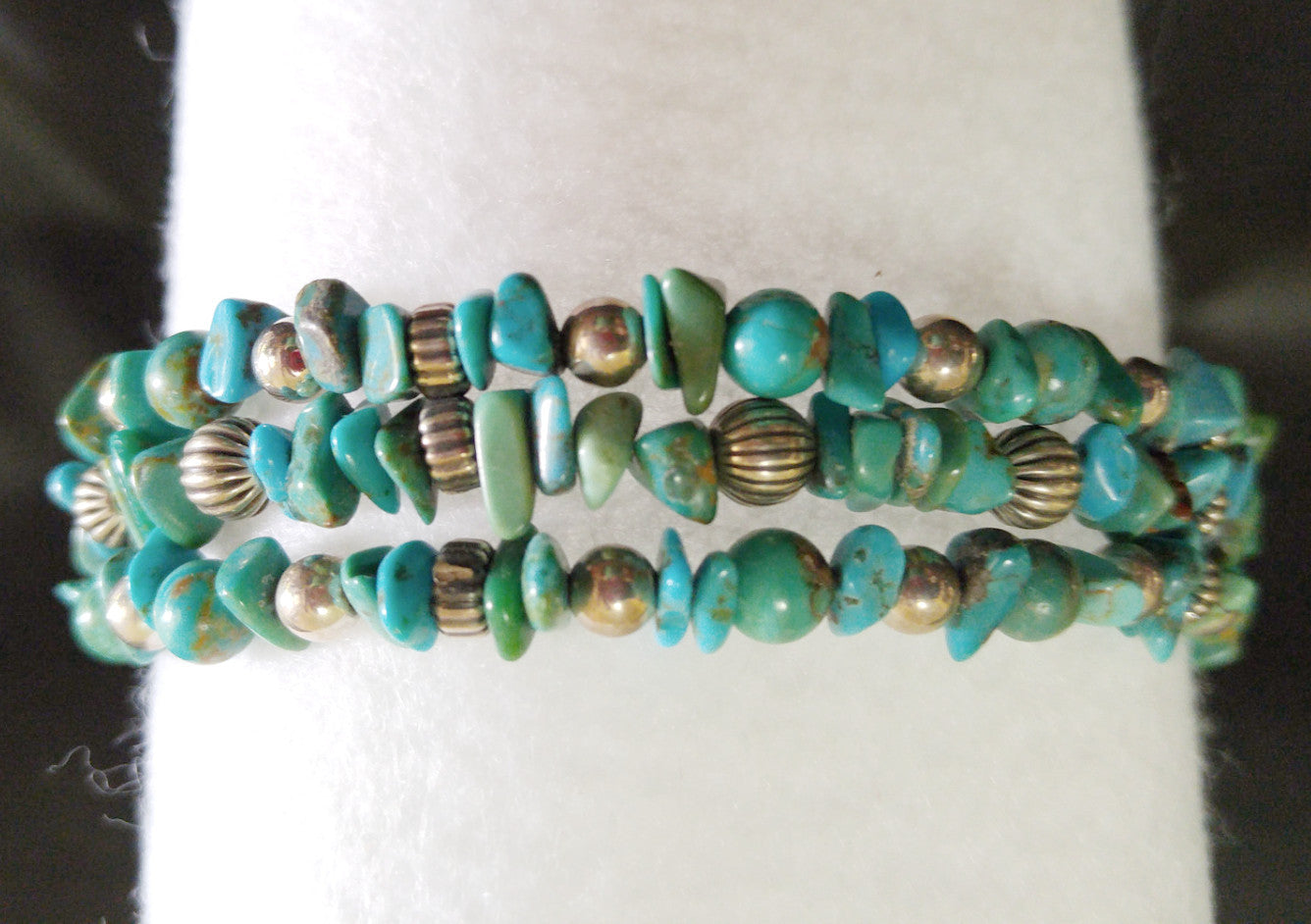 DESIGNER STERLING SILVER AND TURQUOISE BRACELET