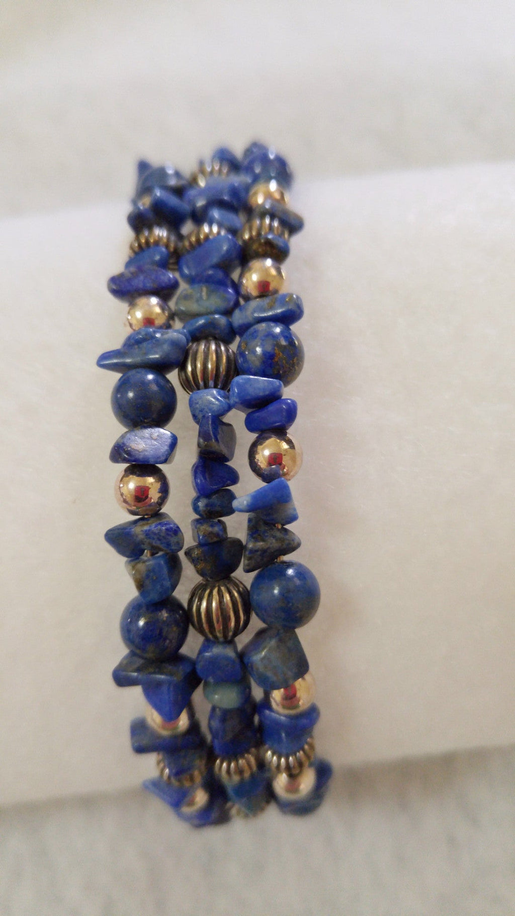 DESIGNER STERLING SILVER AND LAPIS BRACELET