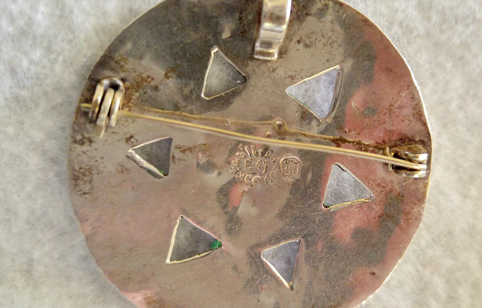 STERLING SILVER AND ABALONE PENDANT/PIN