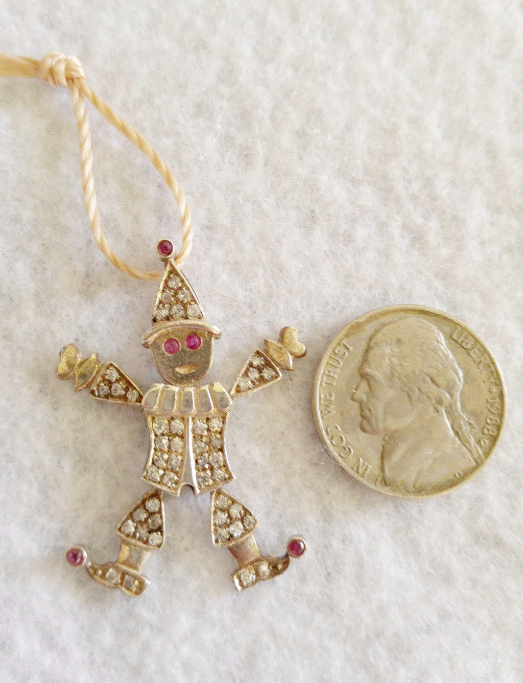 STERLING SILVER PENDANT WITH RHINESTONES