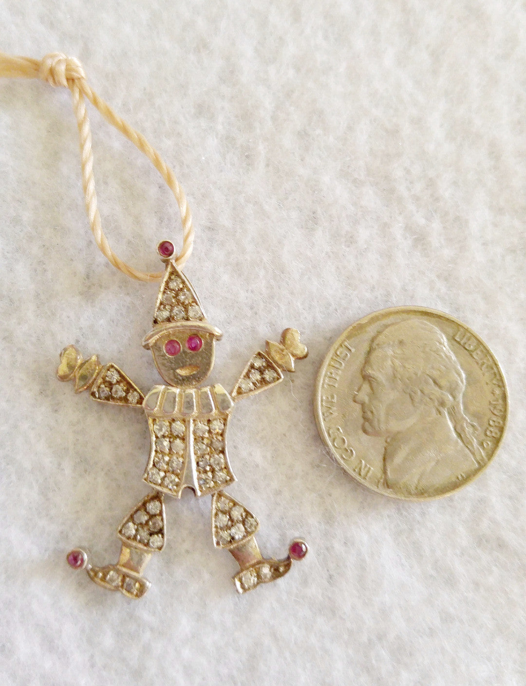 STERLING SILVER PENDANT WITH RHINESTONES